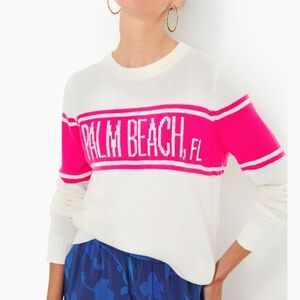 NWT. Lilly Pulitzer Kelsa Sweater. Passion Fruit Pink.  Small. Palm Beach.